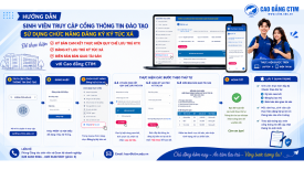 Hướng dẫn đăng ký lưu trú Ký túc xá dành riêng cho sinh viên Cao đẳng CTIM